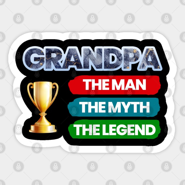 Grandpa Sticker by Firts King